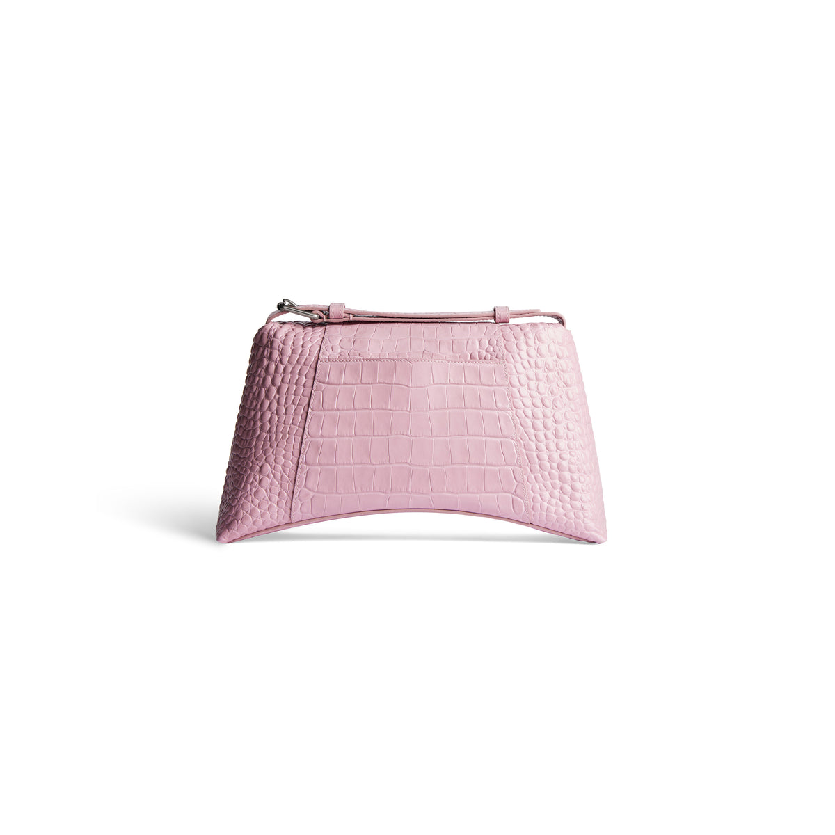 Downtown Medium Shoulder Bag Crocodile Embossed - Pink
