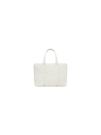 Barbes East-West white & gold Small Shopper Bag - White & Gold