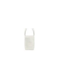 Barbes East-West white & gold Small Shopper Bag - White & Gold