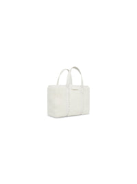 Barbes East-West white & gold Small Shopper Bag - White & Gold