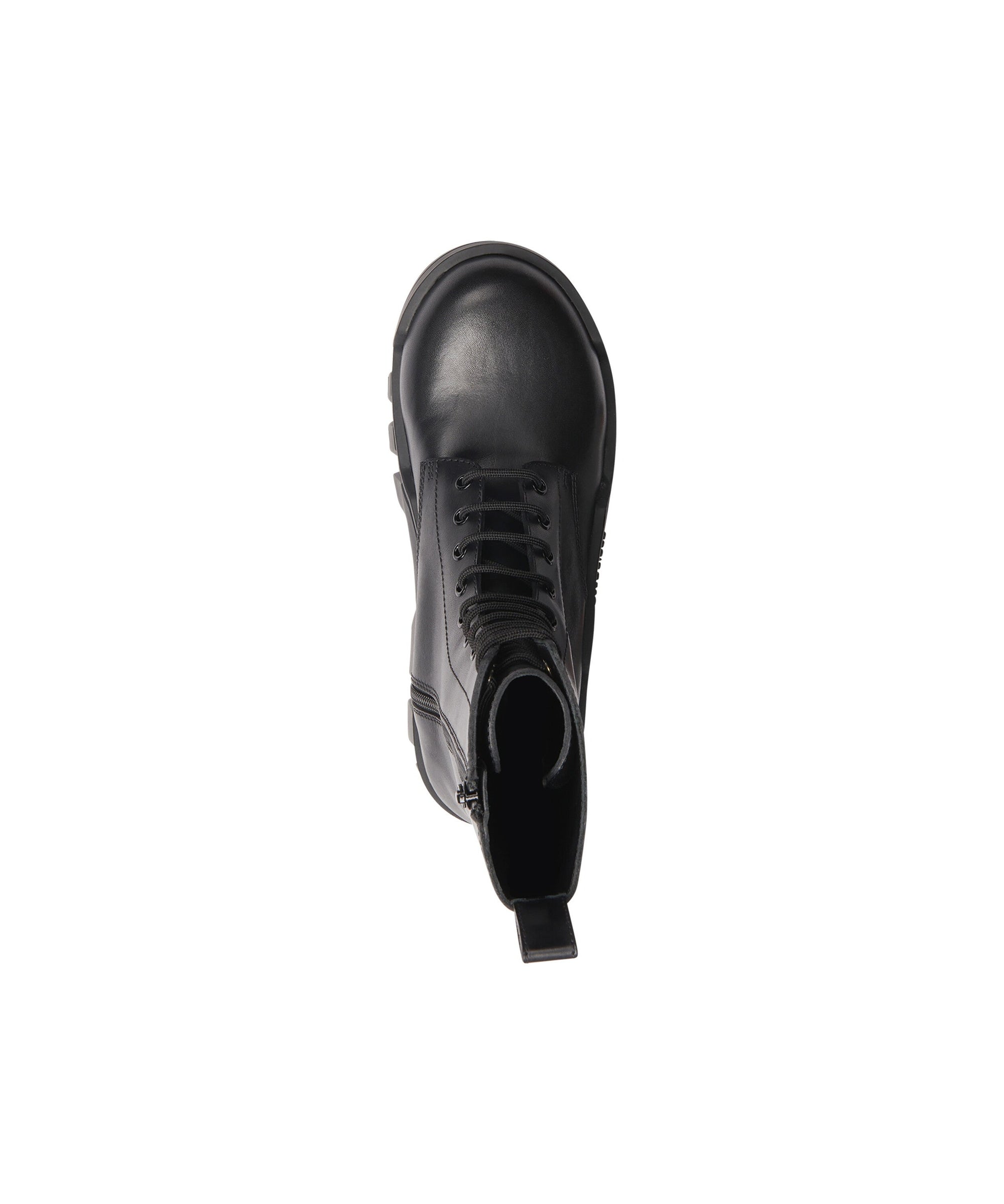Bulldozer Lace-Up Boots - Black