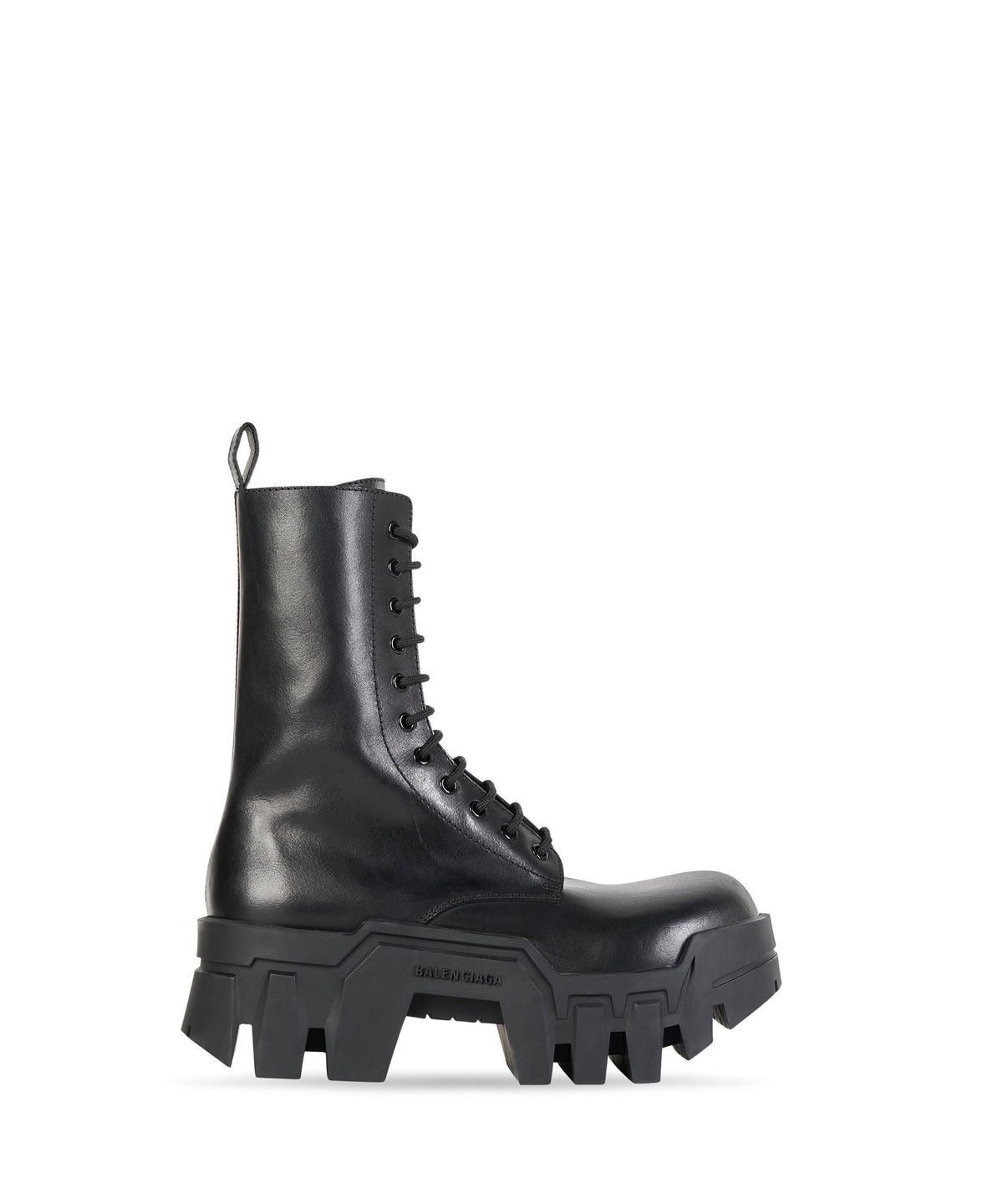Bulldozer Lace-Up Boots - Black