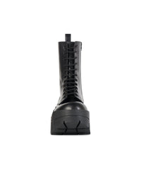 Bulldozer Lace-Up Boots - Black