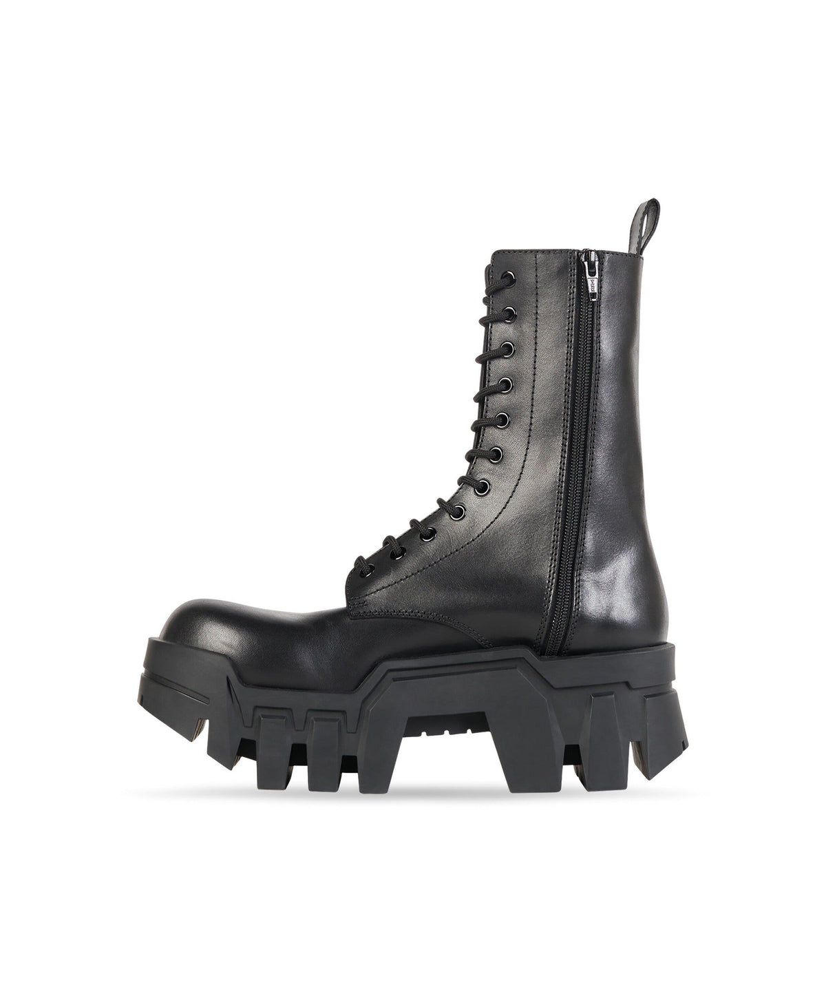 Bulldozer Lace-Up Boots - Black