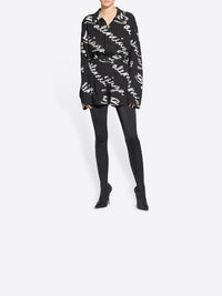 Handwritten Pyjama black & white Short - Black & White