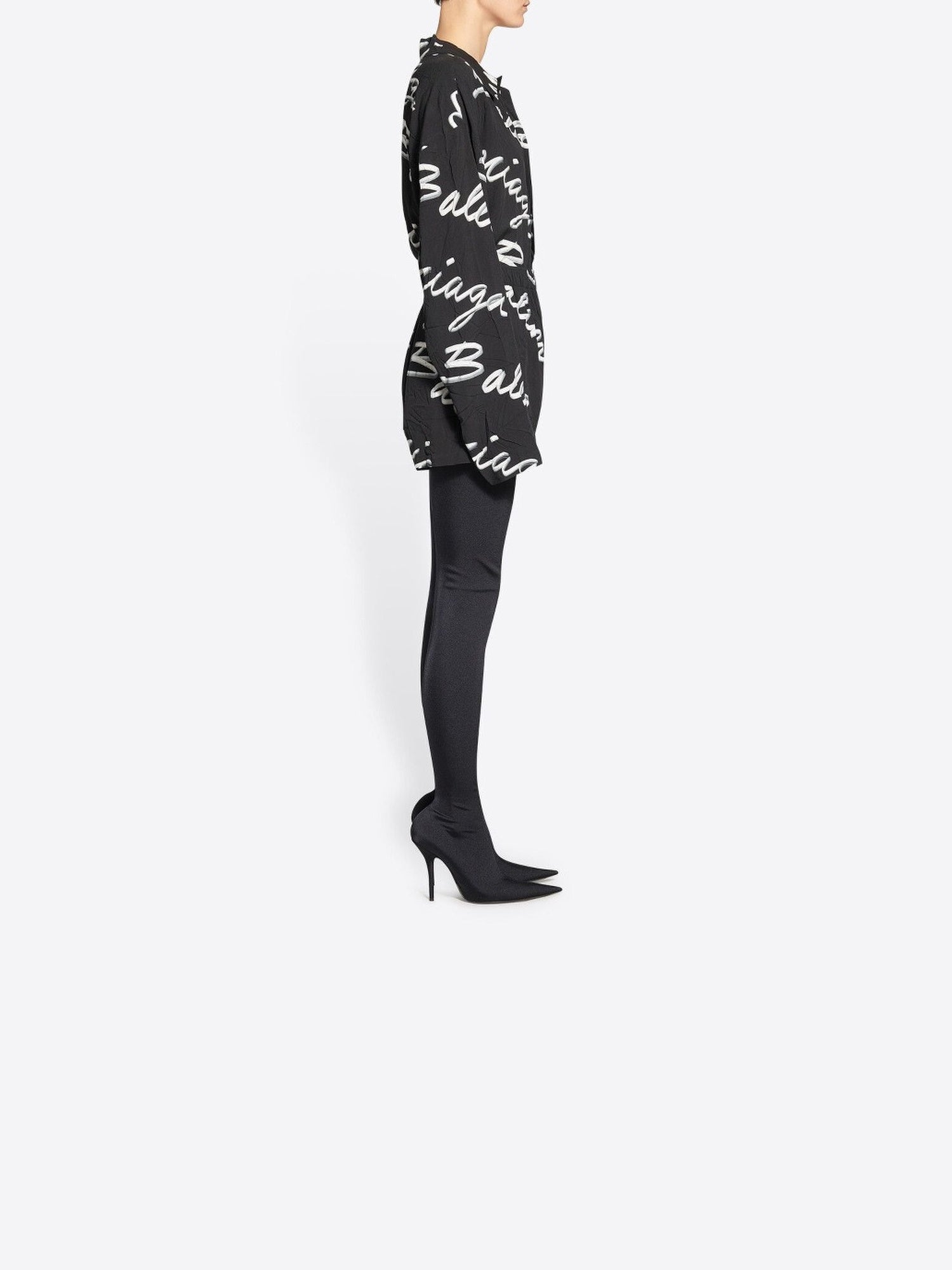 Handwritten Pyjama black & white Short - Black & White