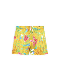 Floral Pyjama lemon Short - Lemon