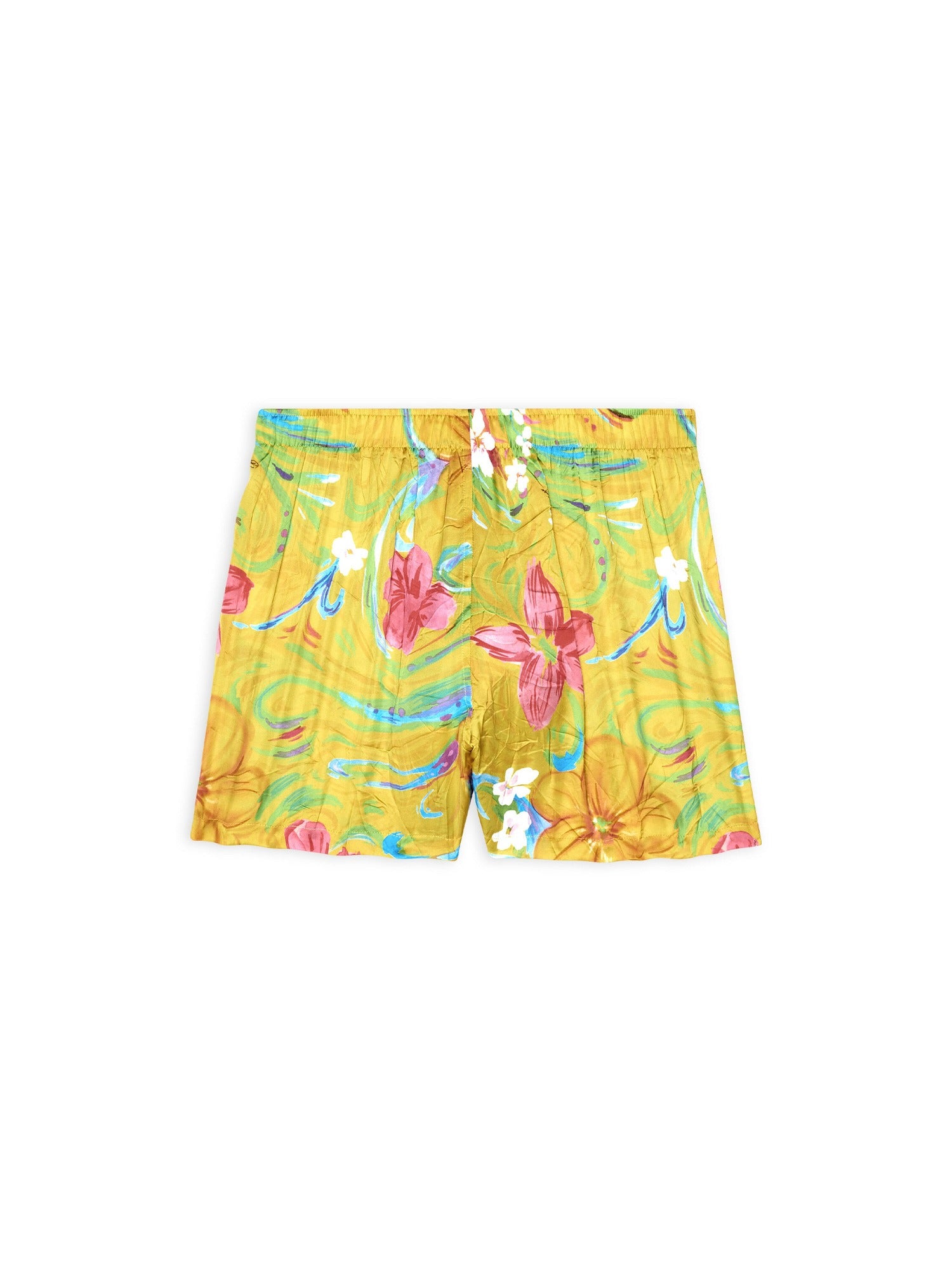 Floral Pyjama lemon Short - Lemon