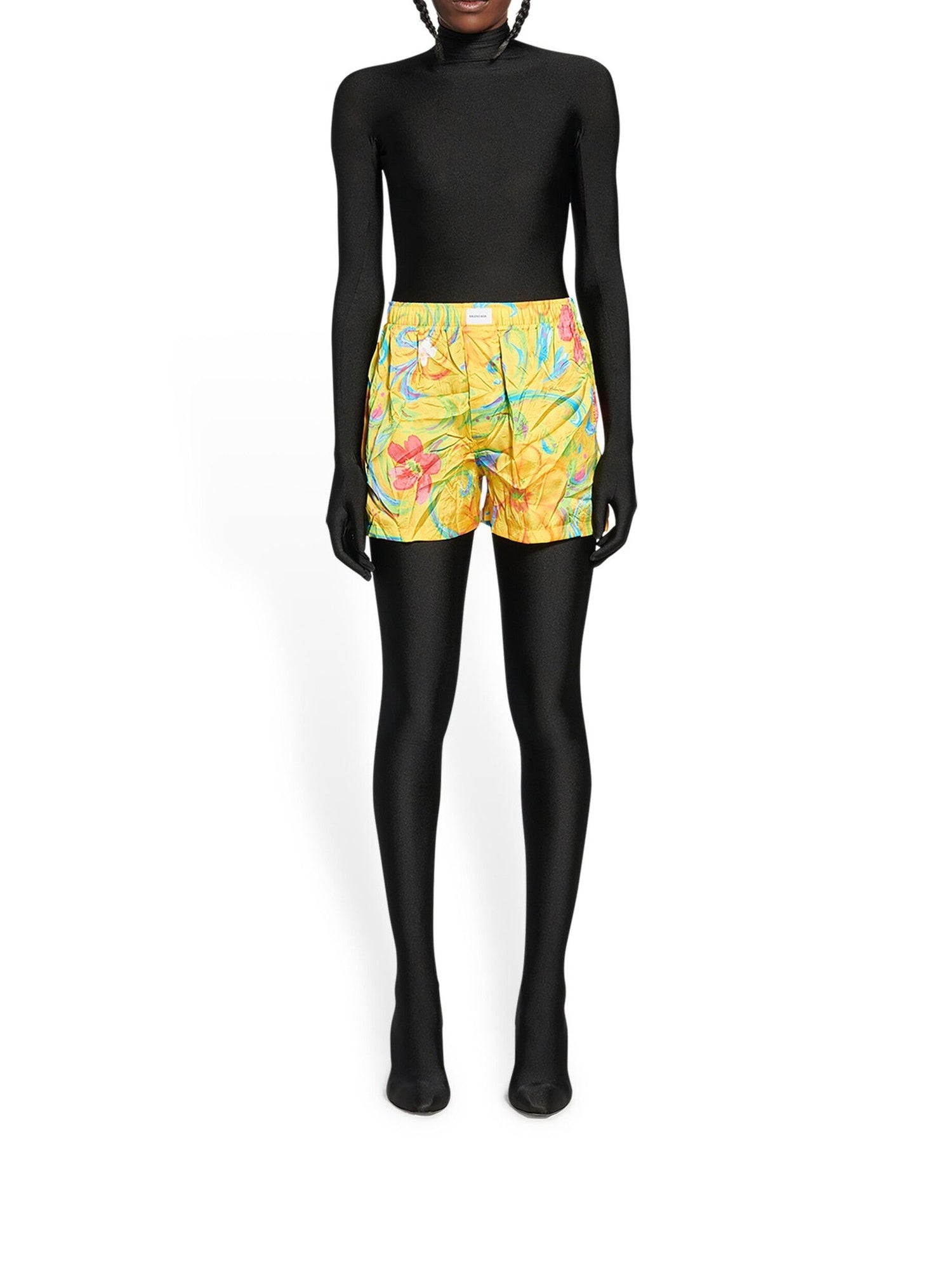Floral Pyjama lemon Short - Lemon
