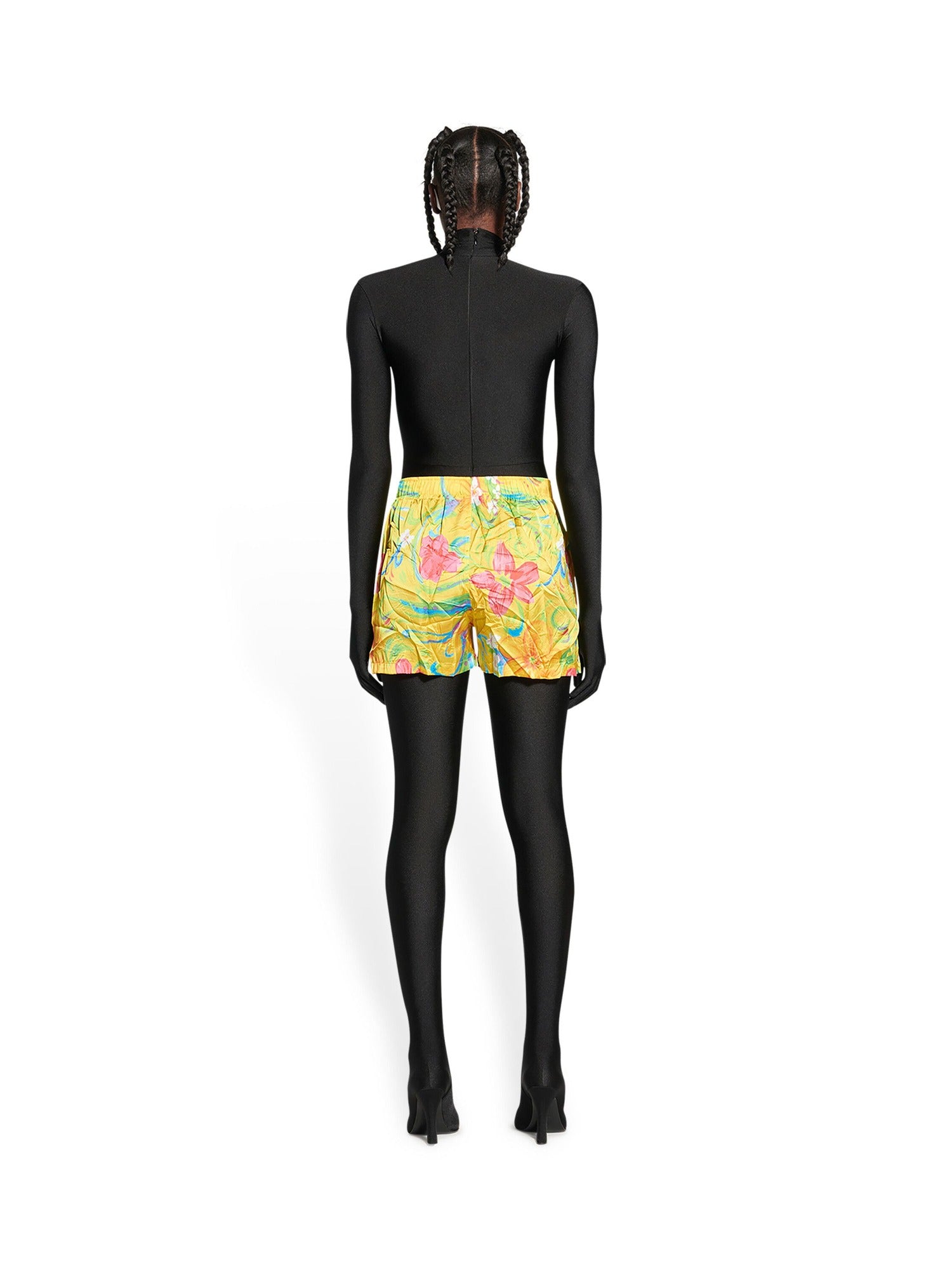 Floral Pyjama lemon Short - Lemon