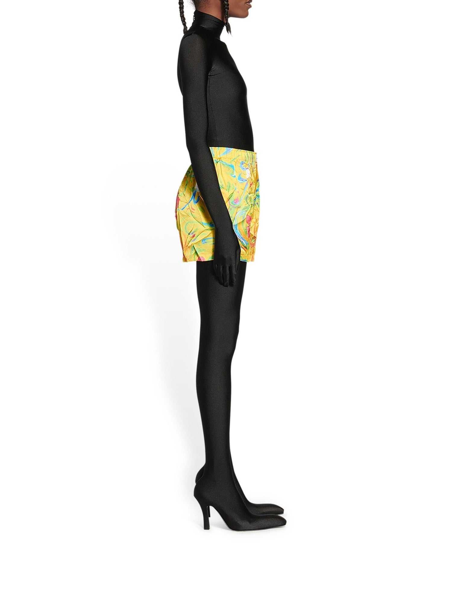 Floral Pyjama lemon Short - Lemon