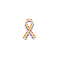 Pride Magnet Pin - Rainbow & Silver