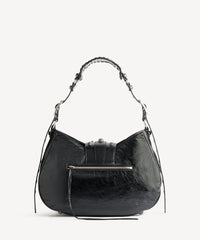 Le Cagole Medium Shoulder Bag - Black