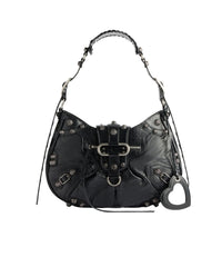 Le Cagole Medium Shoulder Bag - Black
