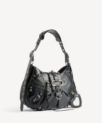 Le Cagole Medium Shoulder Bag - Black