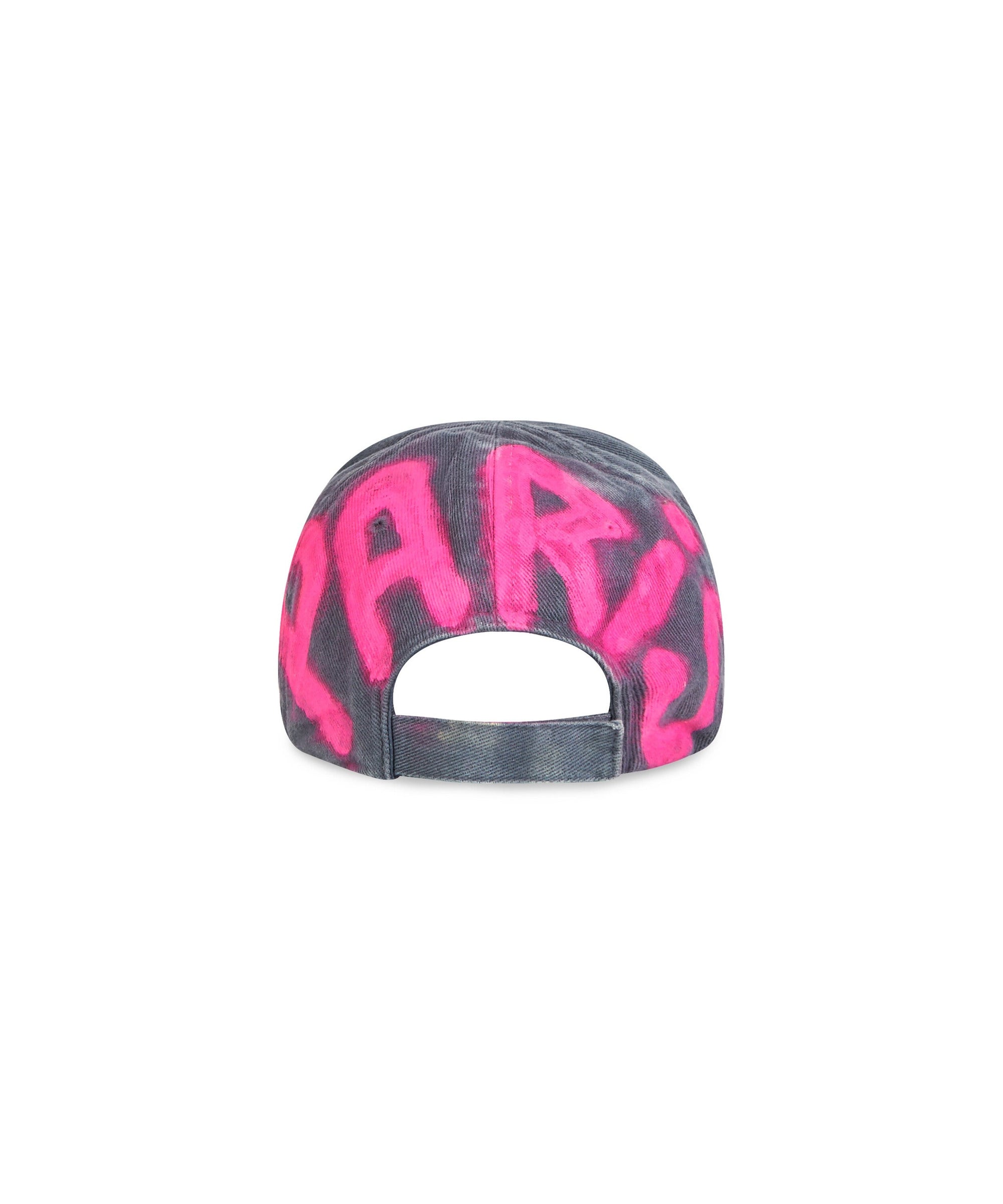 BB Sprayed Cap - Dark Grey & Fuxia W