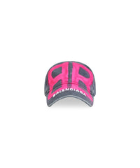 BB Sprayed Cap - Dark Grey & Fuxia W