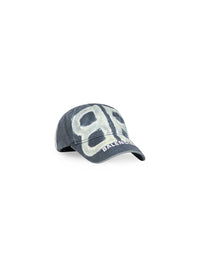 BB Sprayed dark grey & white Cap - Dark Grey & White