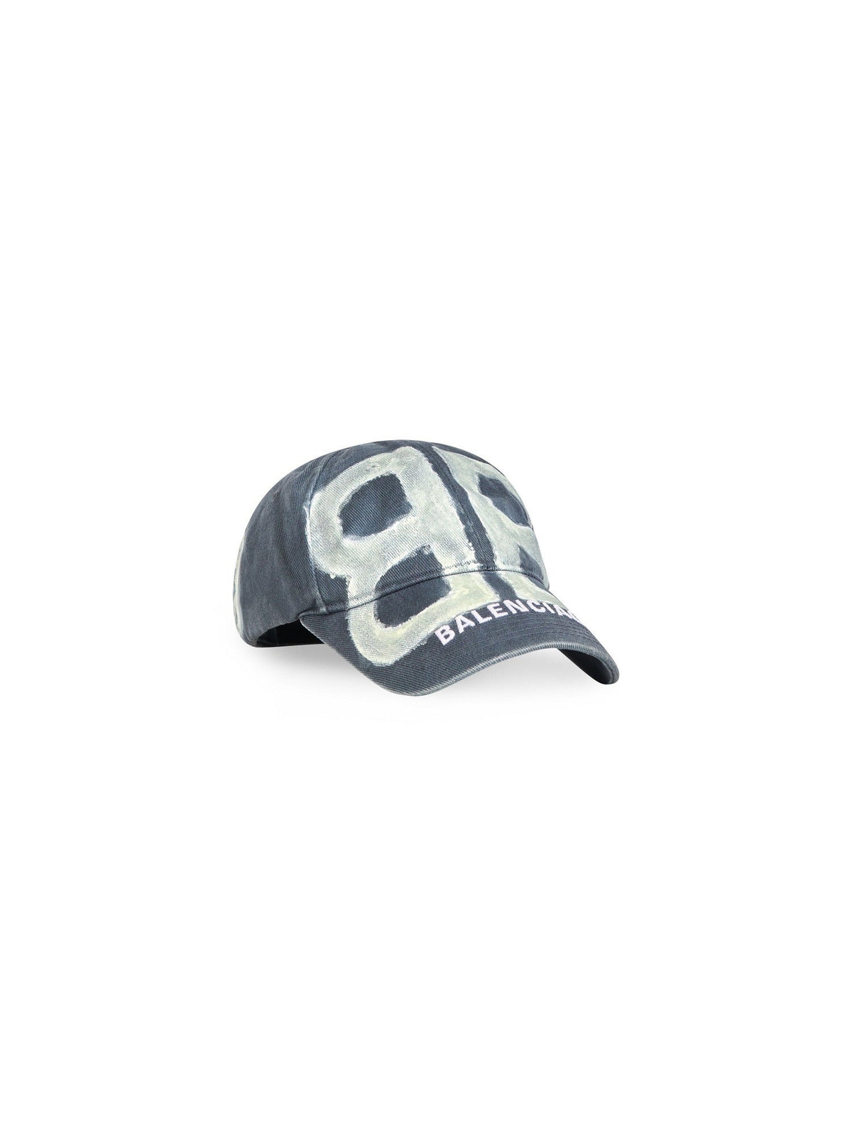 BB Sprayed dark grey & white Cap - Dark Grey & White