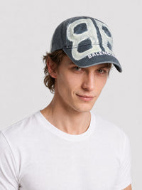 BB Sprayed dark grey & white Cap - Dark Grey & White