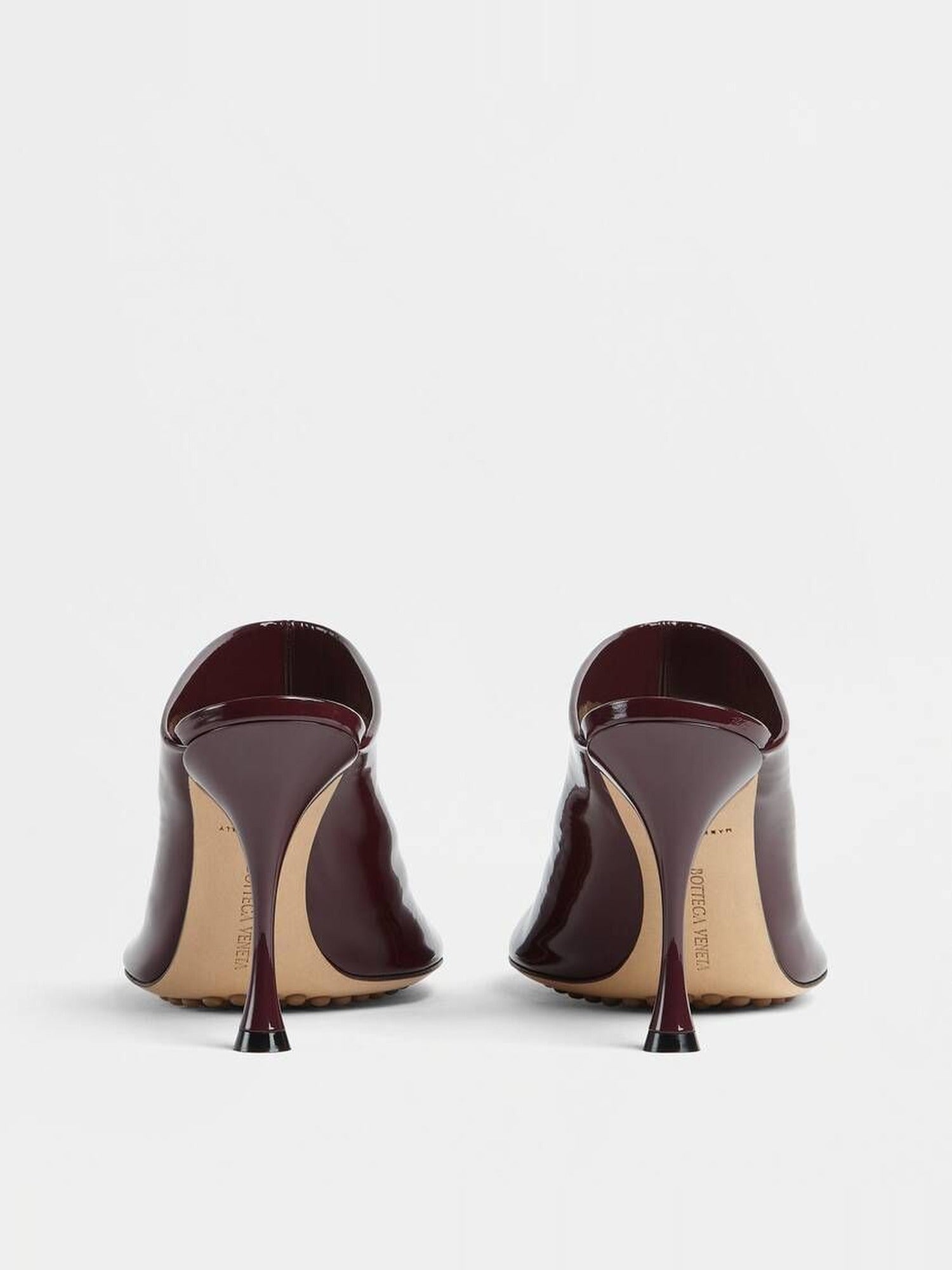 Dot Sock burgundy 90mm Mules - Burgundy