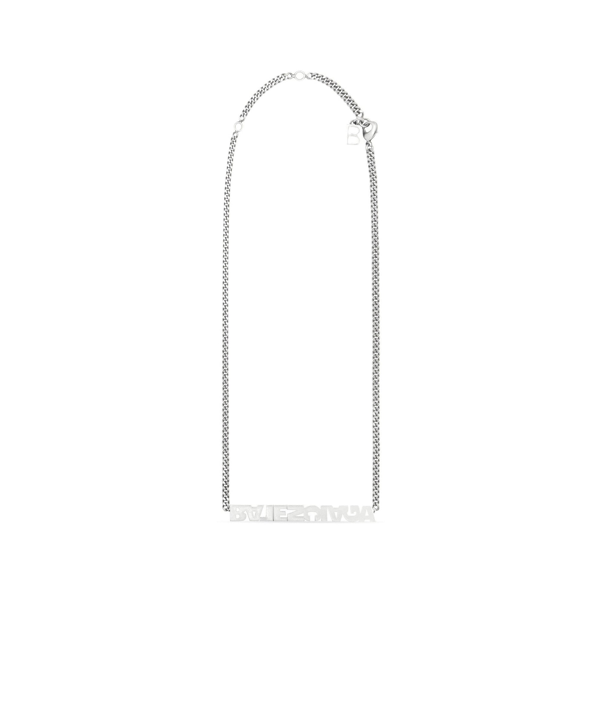 Typo Turn Necklace - Antique Silver