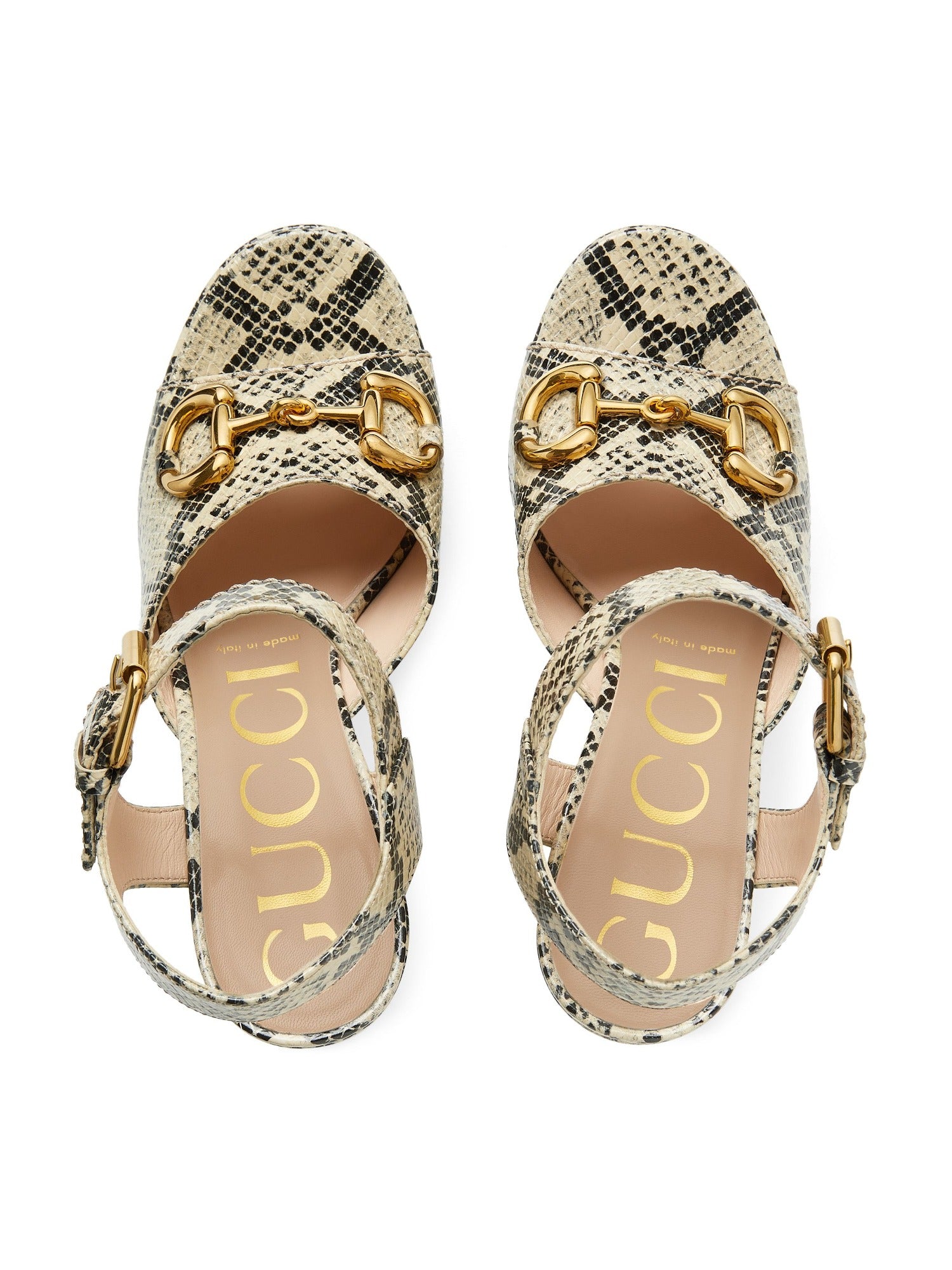 Baby beige & avana 85mm Sandals - Beige & Avana