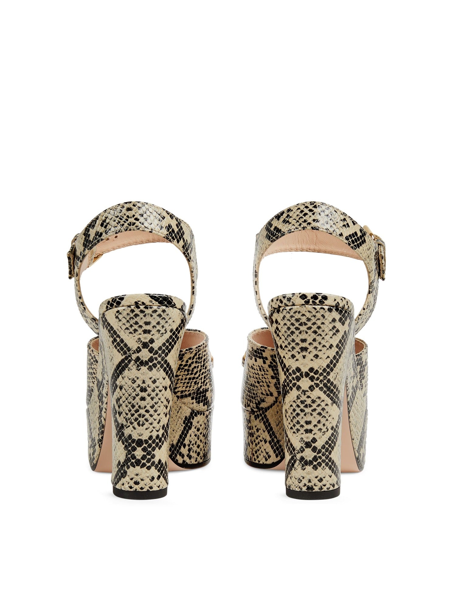 Baby beige & avana 85mm Sandals - Beige & Avana