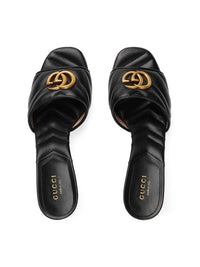 Marmont black 75mm Mules - Black