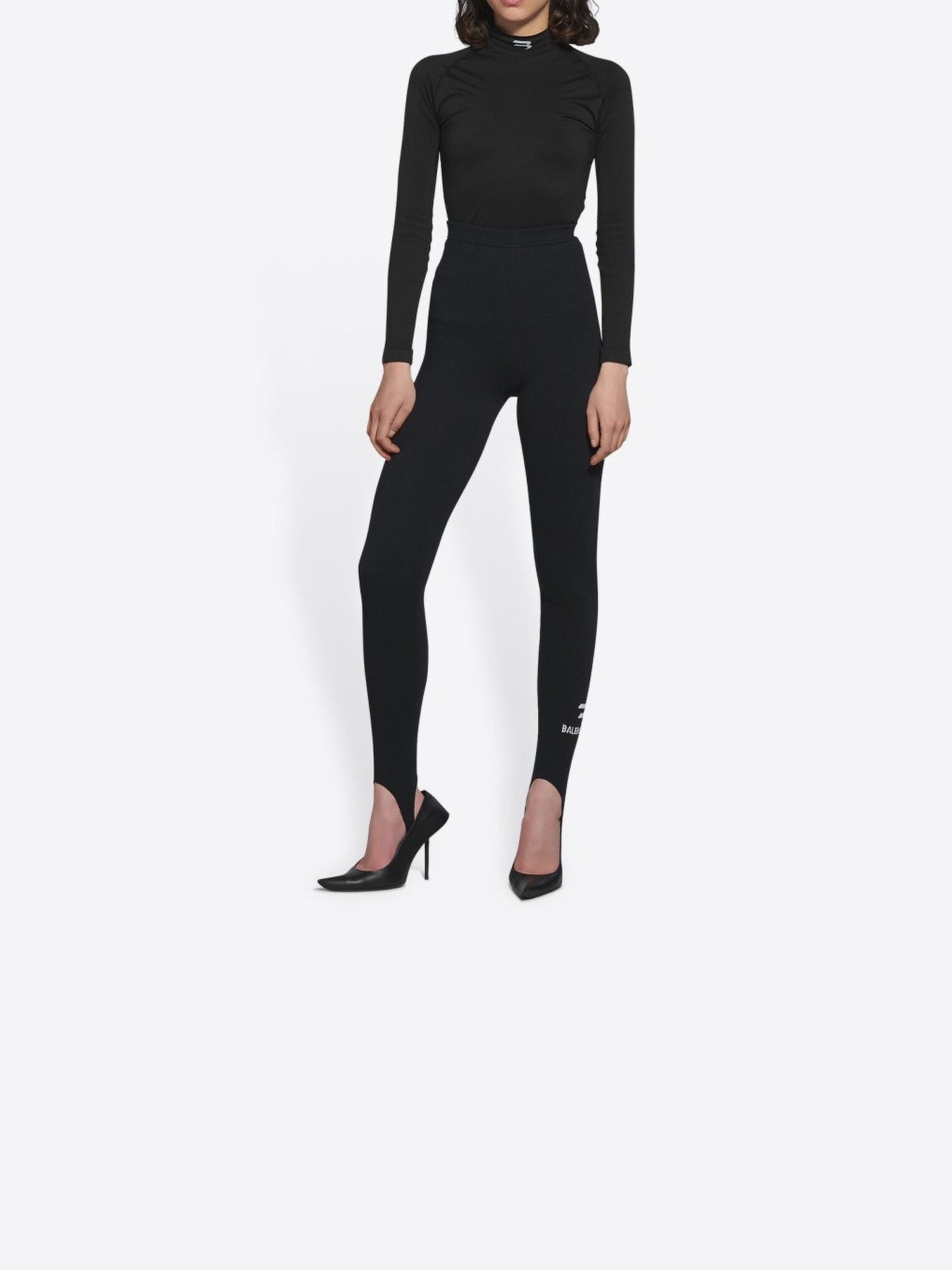 Sporty B Leg Socks black Leggings - Black