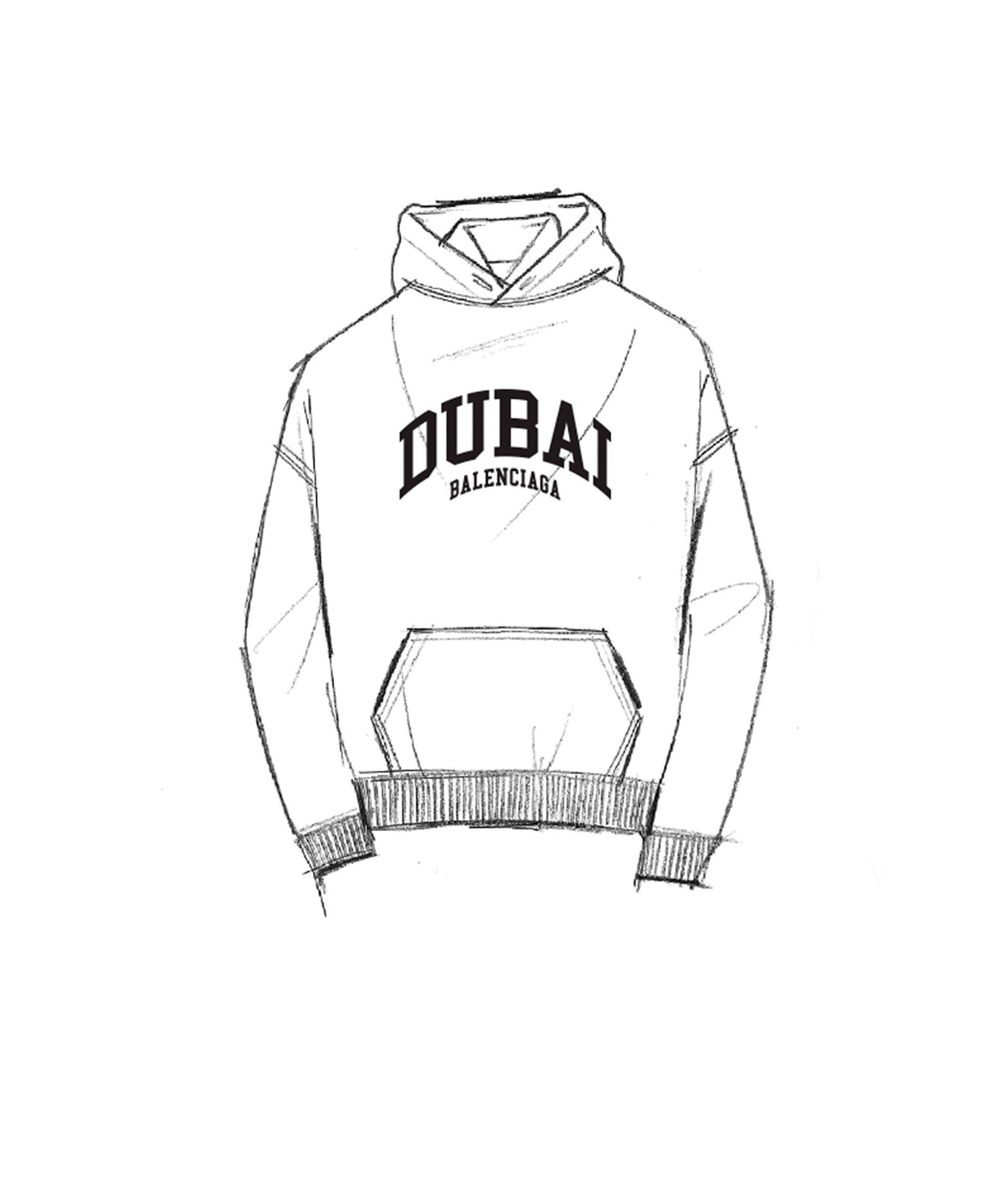 Cities Dubai Hoodie Oversized - Black