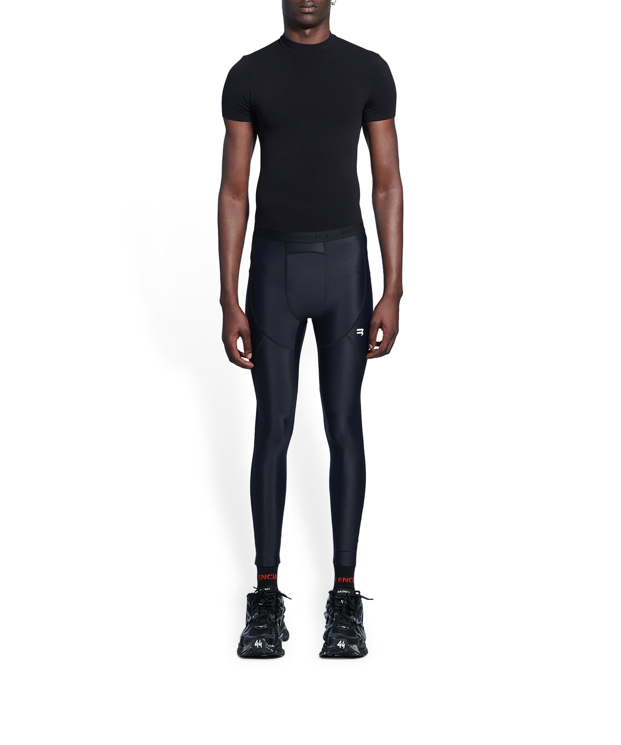 Sporty B Leggings - Black