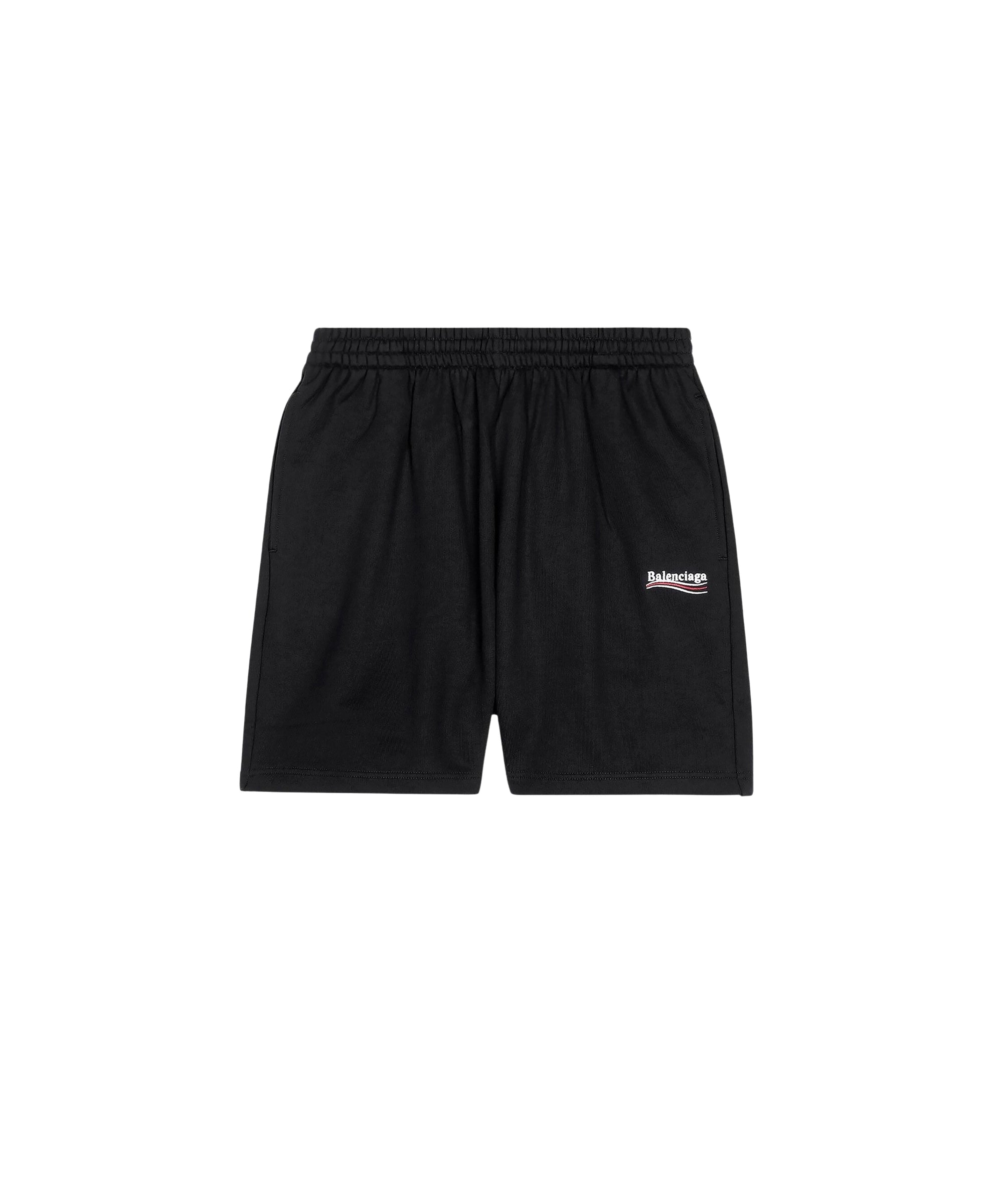 Political Campaign Sweat Shorts - Black & White