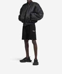 Political Campaign Sweat Shorts - Black & White