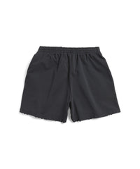 Political Campaign Sweat Shorts - Washed Black & White