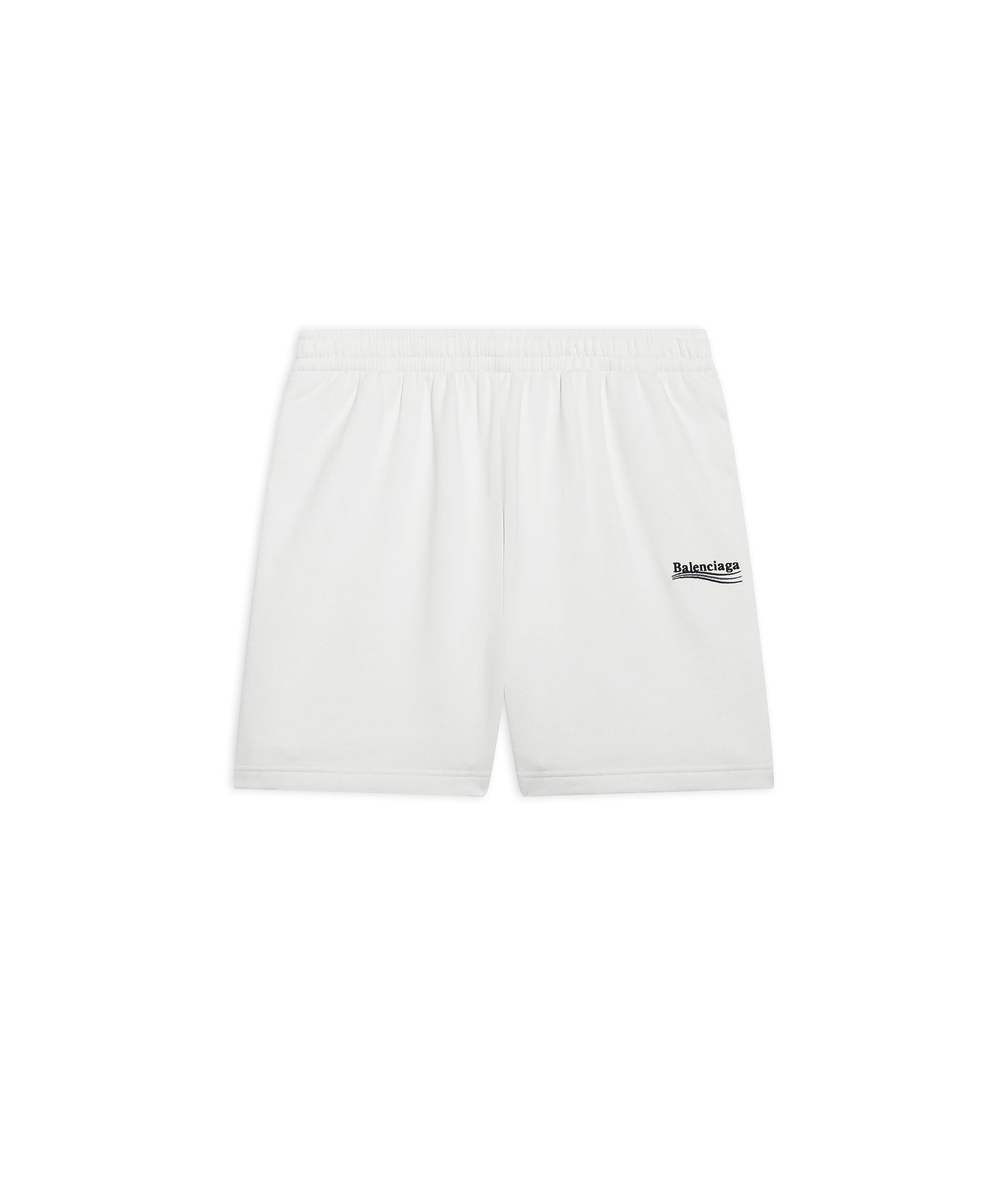 Political Campaign Sweat Shorts - Dirty White & Black & Blue