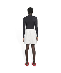 Political Campaign Sweat Shorts - Dirty White & Black & Blue