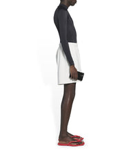 Political Campaign Sweat Shorts - Dirty White & Black & Blue