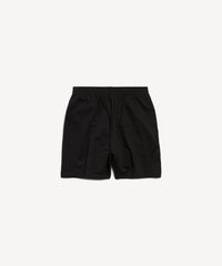 New Balenciaga Back Sweat Shorts - Faded Black & White