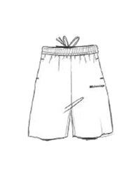 New Balenciaga Back Sweat Shorts - Off White & Black