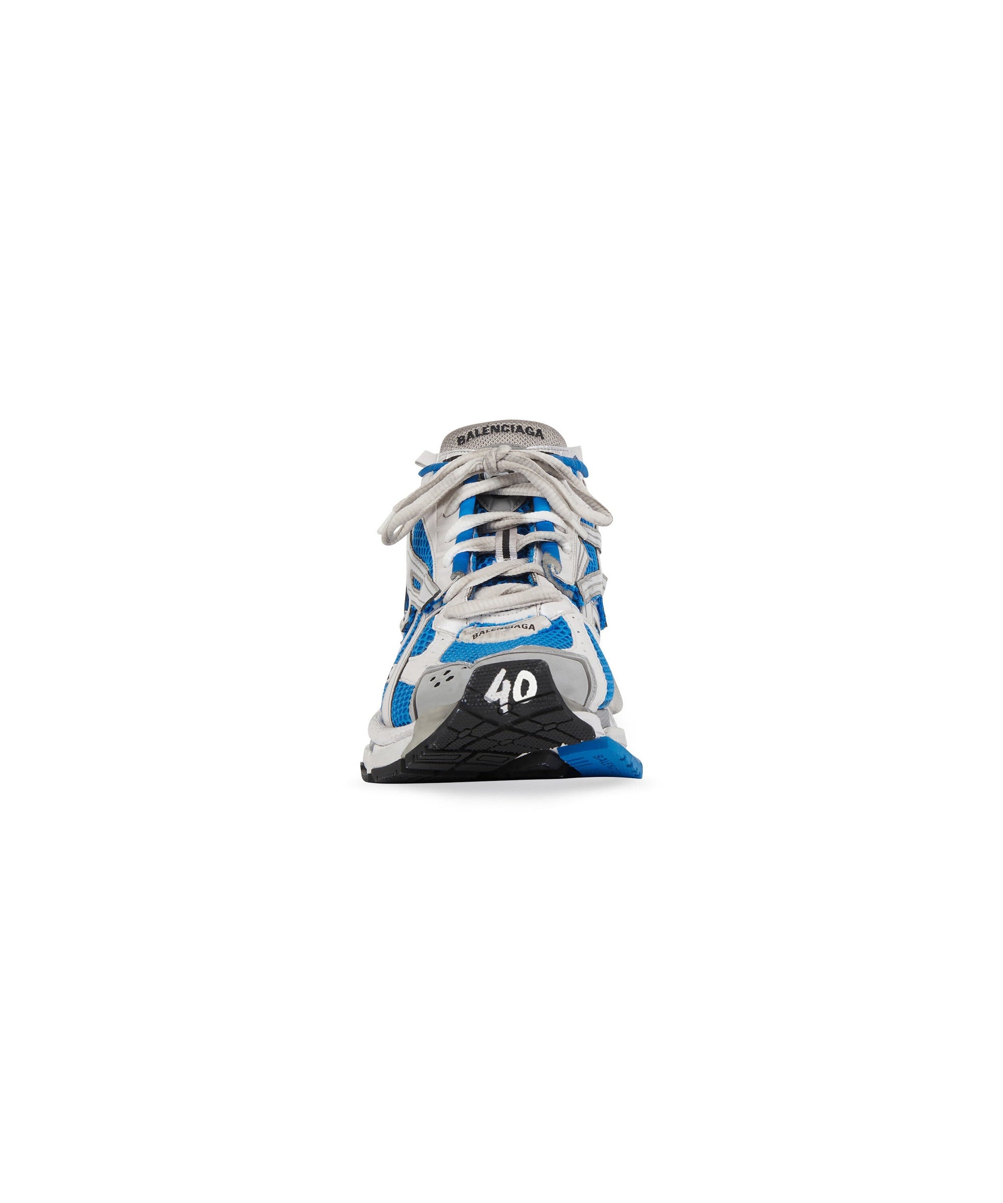 Runner Sneakers - Navy & Whit & Black & Grey