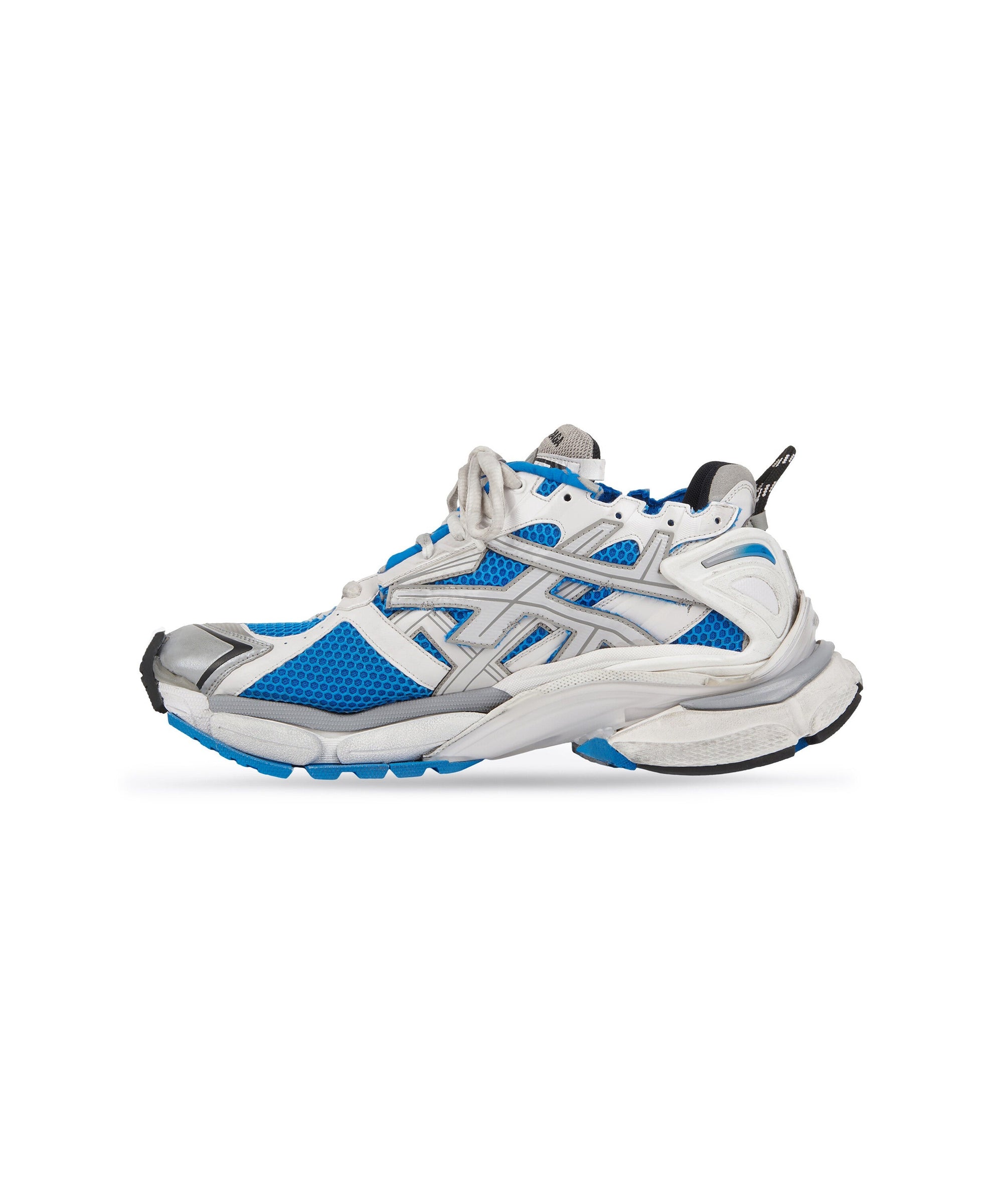 Runner Sneakers - Navy & Whit & Black & Grey
