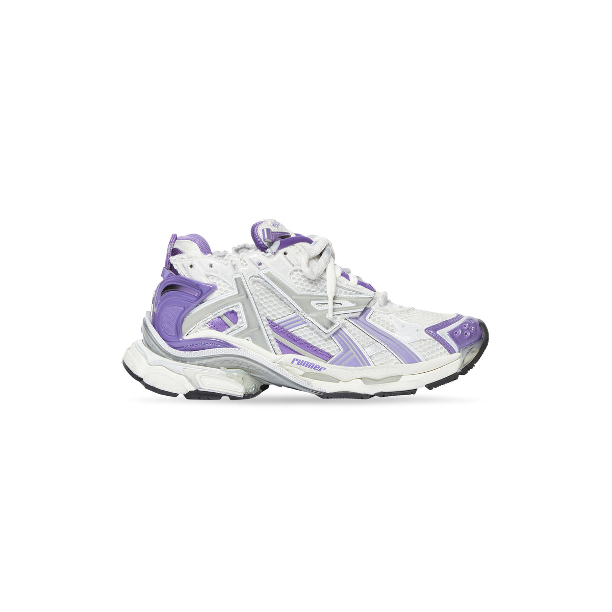 Runner Sneakers - Purple & Grey & White
