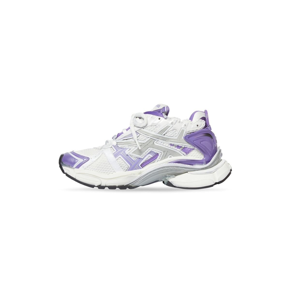 Runner Sneakers - Purple & Grey & White