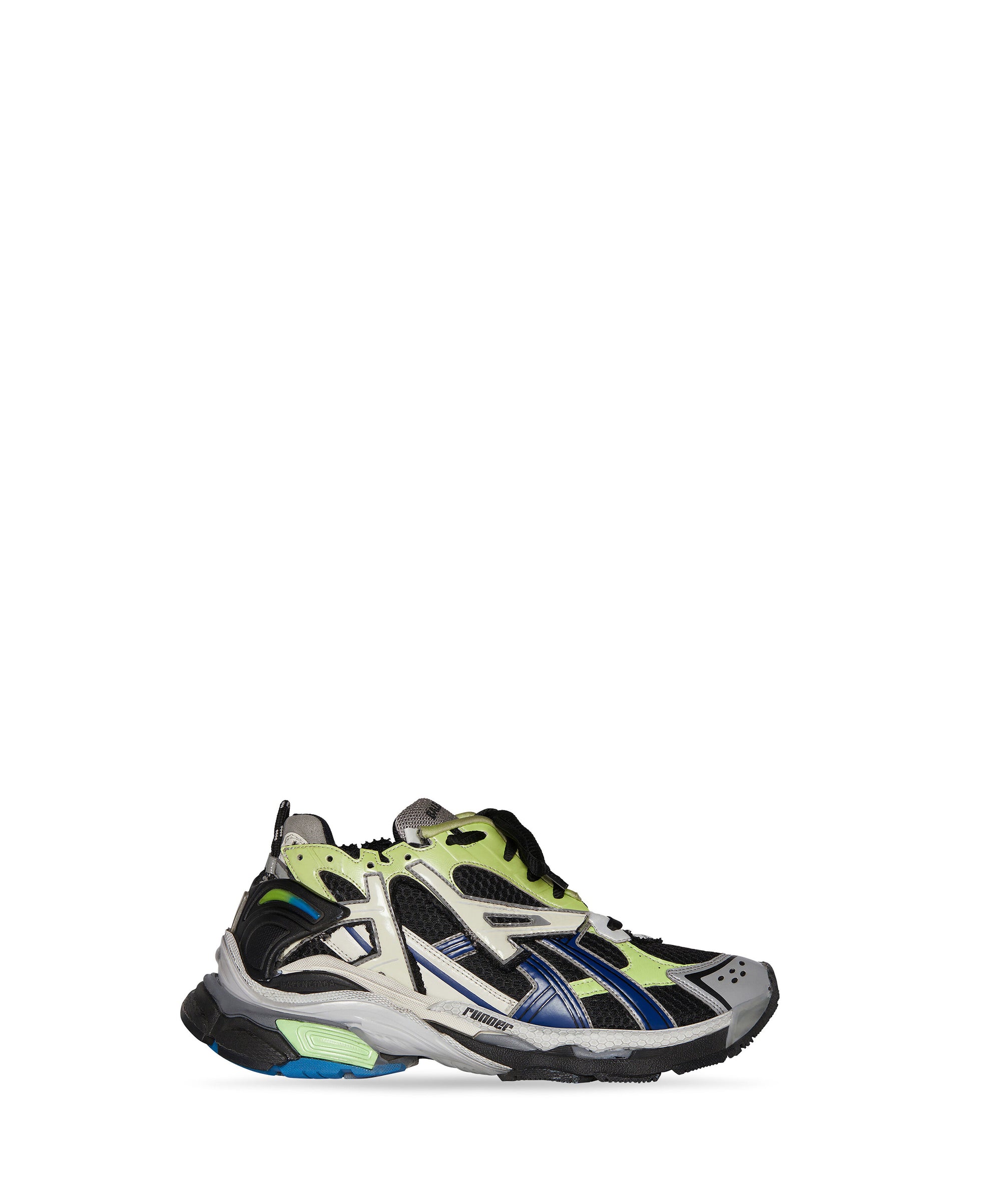 Runner Sneakers - Green & Blue & Grey