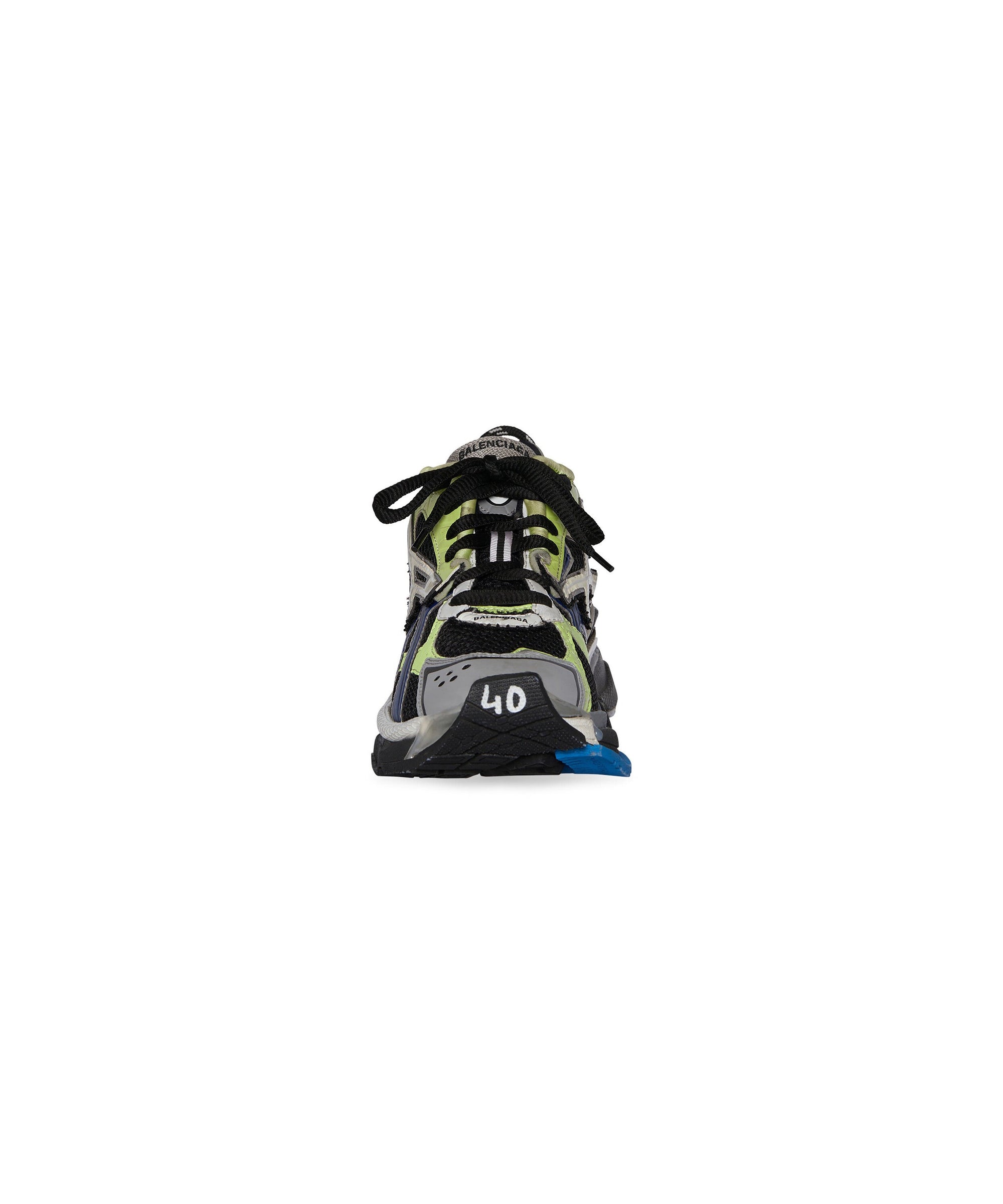 Runner Sneakers - Green & Blue & Grey