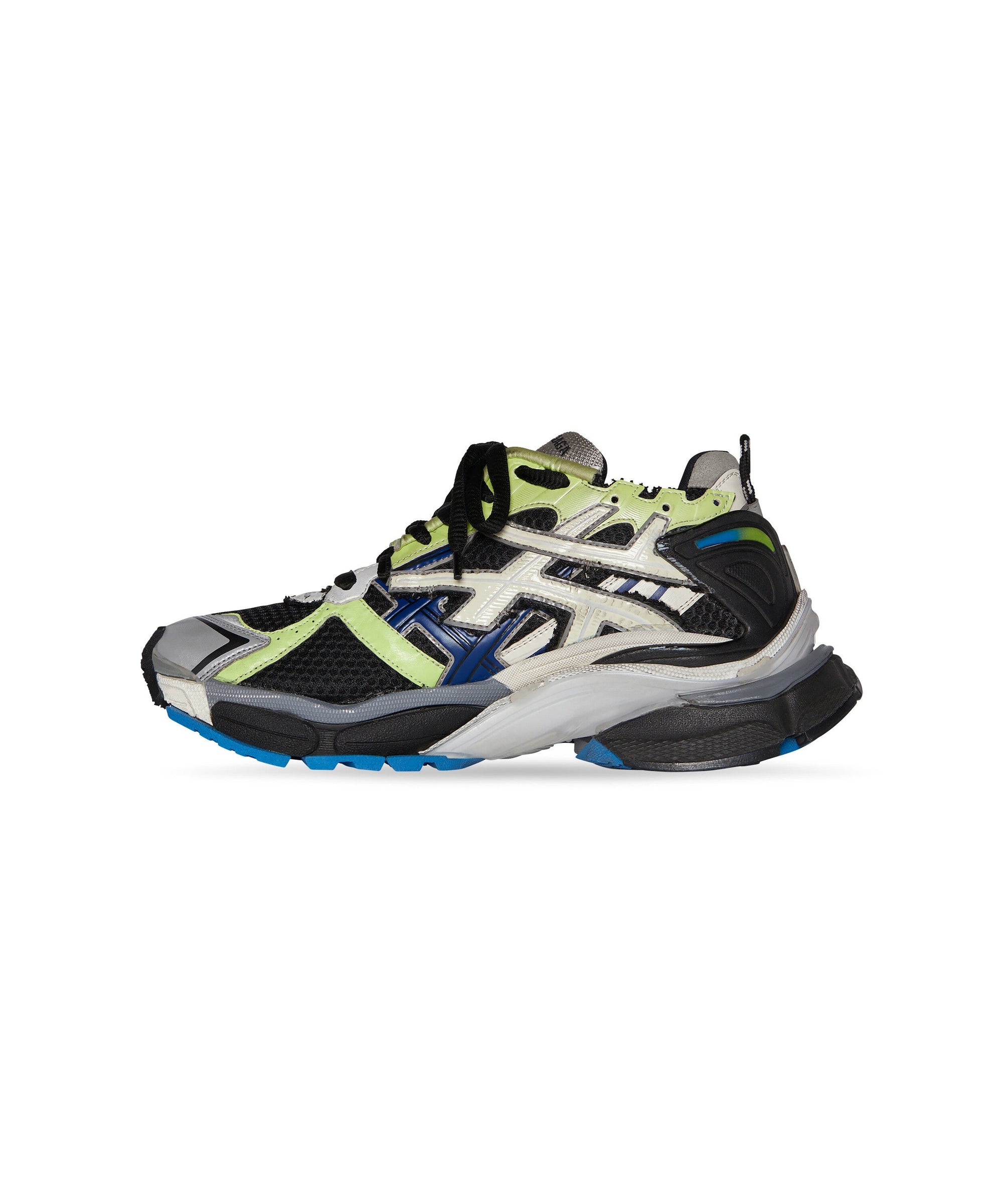 Runner Sneakers - Green & Blue & Grey
