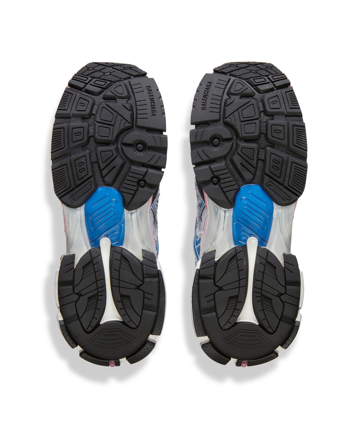 Runner Sneakers - White & Red & Blue & Pink