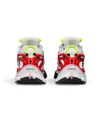 Runner Sneakers - White & Red & Blue & Pink