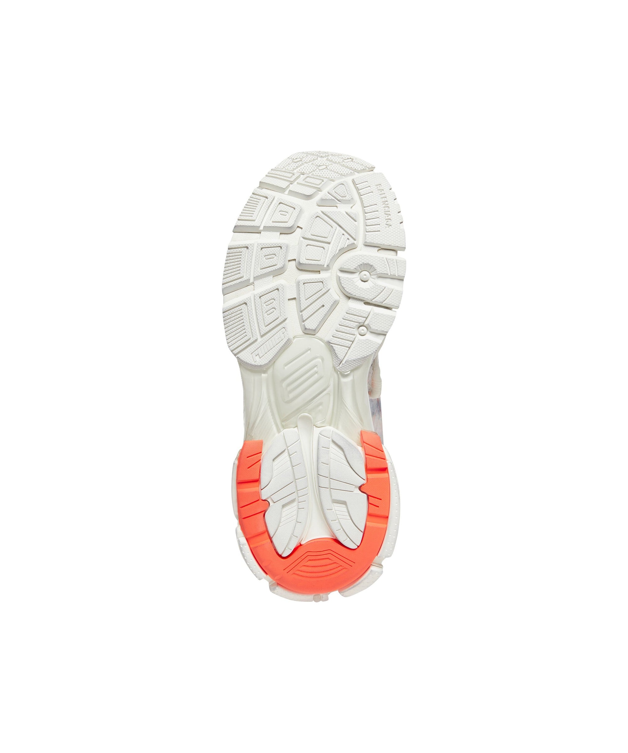 Runner Sneakers - Neon Orange & Eggsh